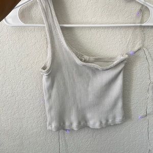 White Asymmetrical tank